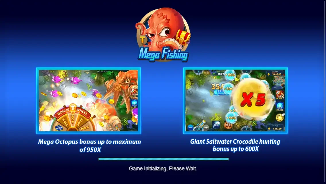 Original Mega Fishing features
